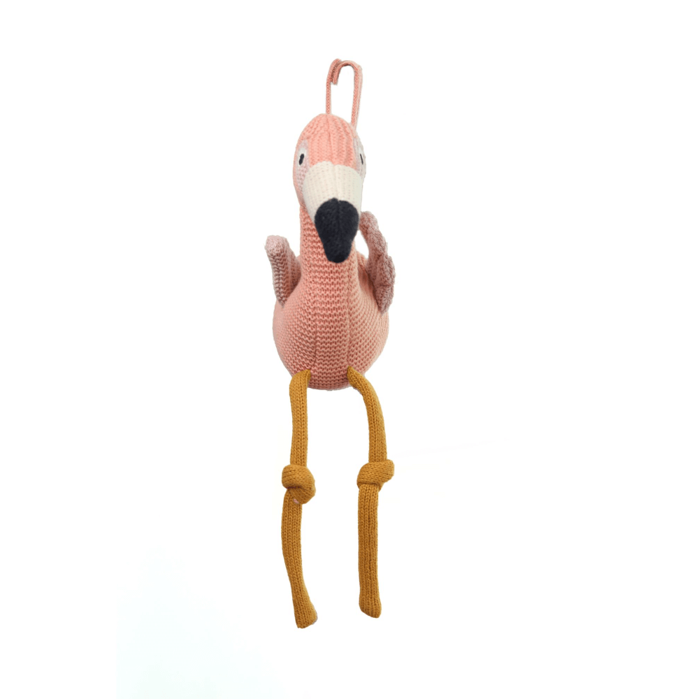 Pluchi Flamingo Cotton Knitted Soft Toy