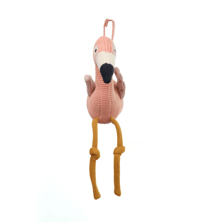 Pluchi Flamingo Cotton Knitted Soft Toy