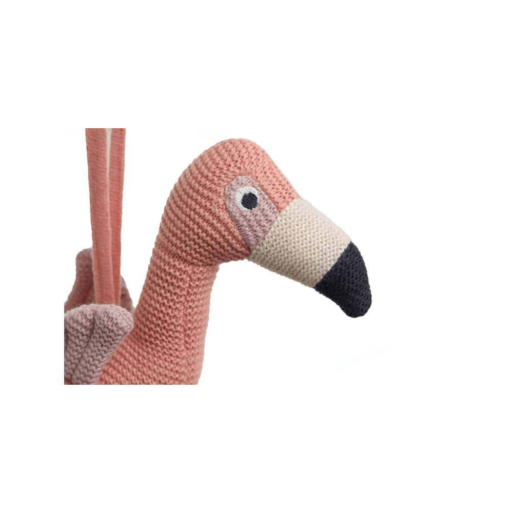Pluchi Flamingo Cotton Knitted Soft Toy