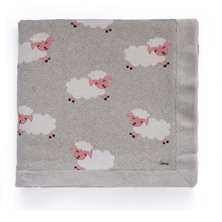 Pluchi Knitted Blanket with Faux Fur Back for Kids