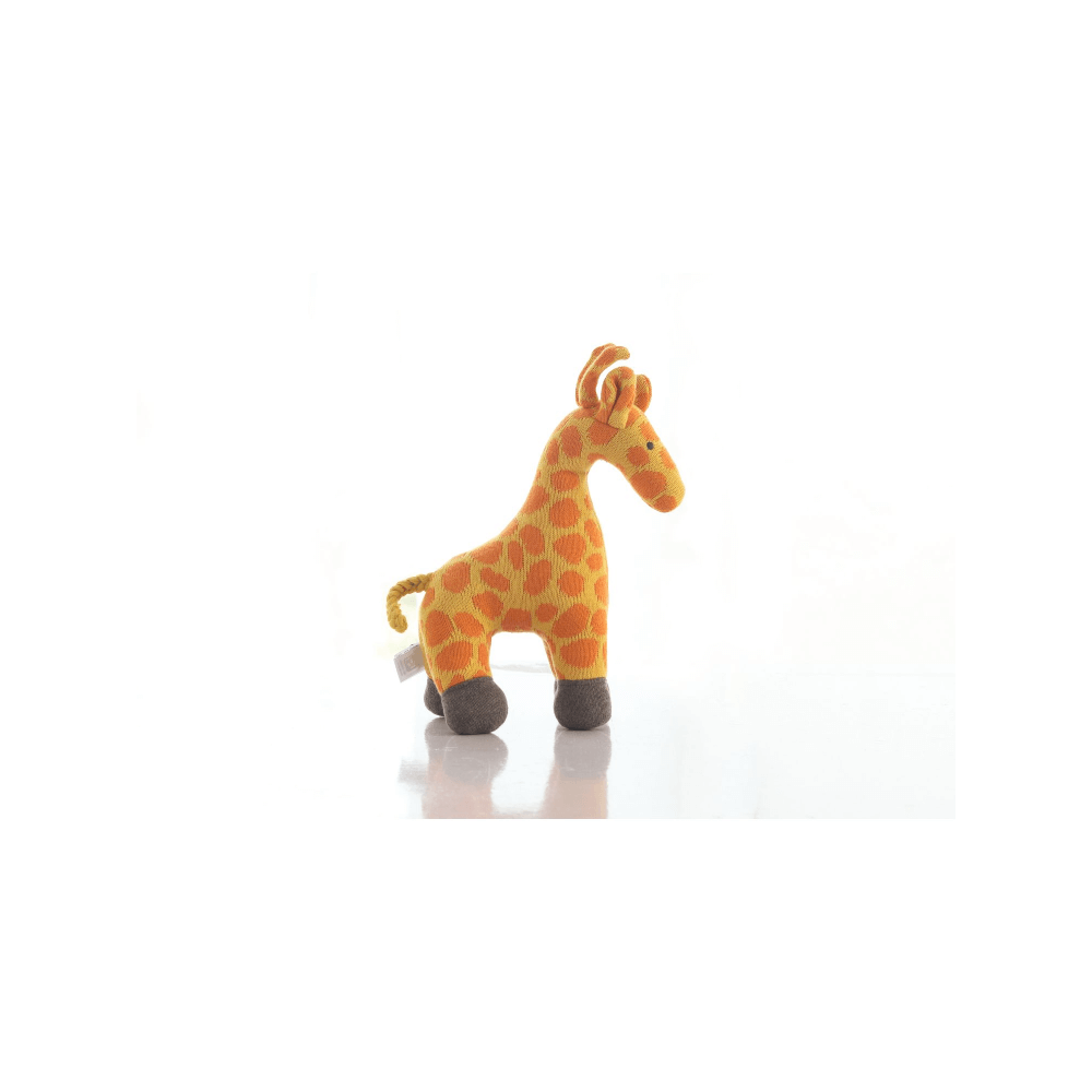 Pluchi Yellow &amp; Orange Giraffe Soft Toy