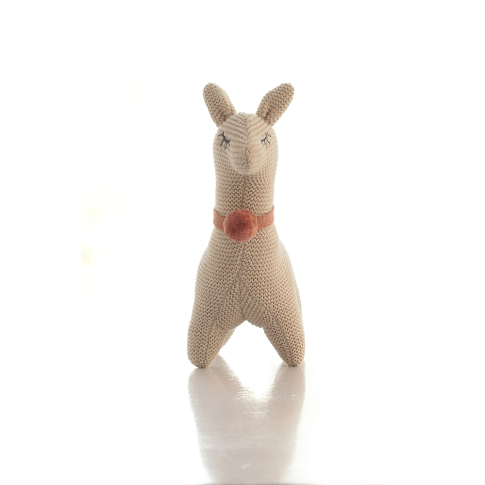 Pluchi Sweet Llama 100% Cotton Knitted Soft Toy