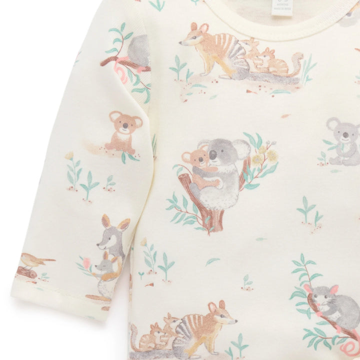 Purebaby Unisex Organic Cotton 3 Piece Gift Set with Hat - Bush Babies
