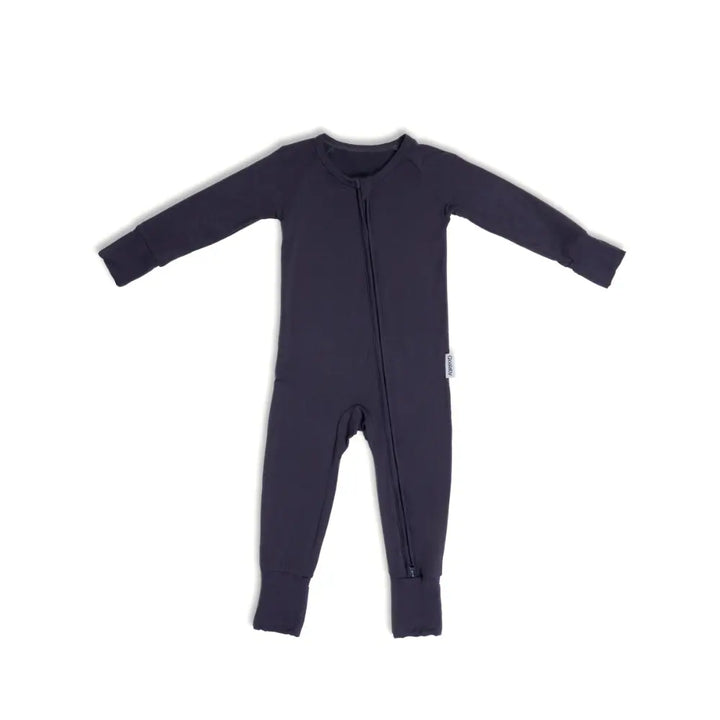 Qoalaby Liljeholmen Bamboo Sleep Bundle (Sleepsuit + Sleepsack) - Slate Gray