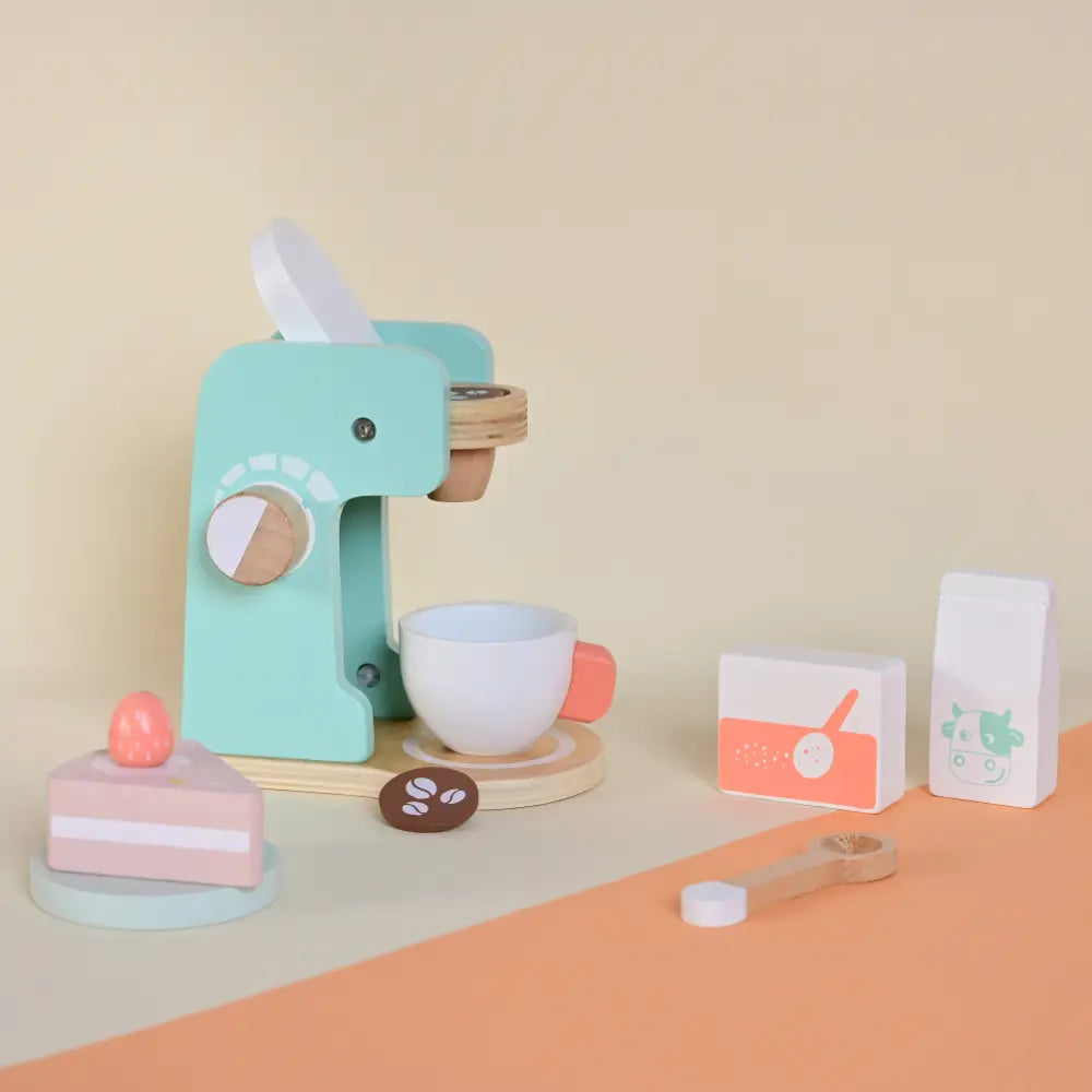 Playbox Wooden Coffee Maker Play Set