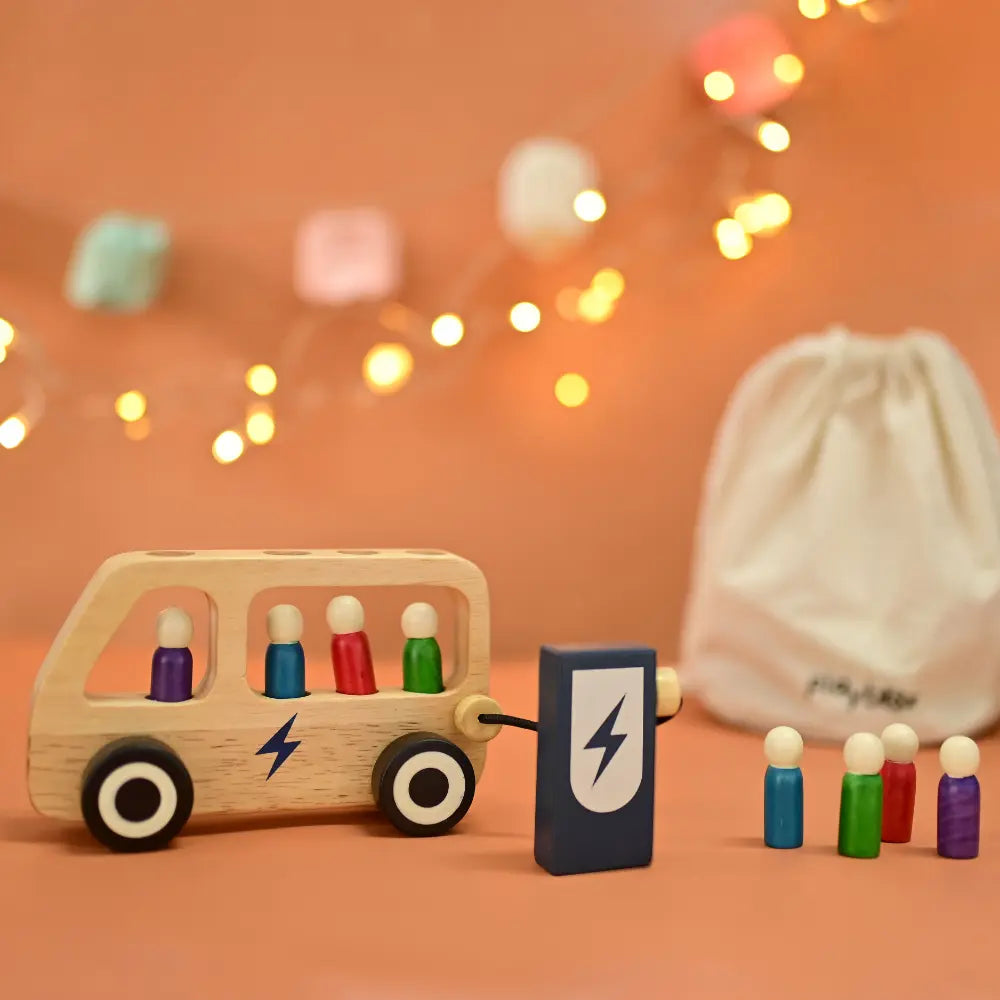 Playbox Wooden Double Decker Bus