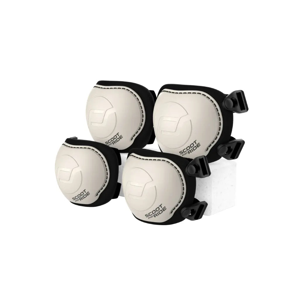 Scoot &amp; Ride Kids Protective Gear Set XXS | Knee &amp; Elbow Pads with Quick-Release System | Lightweight Adjustable Safety Guards for Toddlers &amp; Kids | Ideal for Scooting, Cycling, Skating &amp; Outdoor Play - Ash