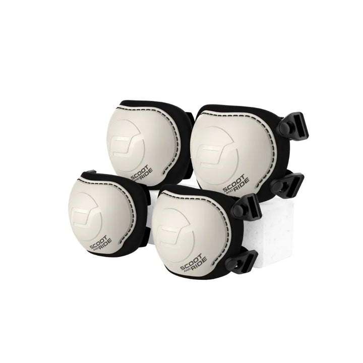Scoot &amp; Ride Kids Protective Gear Set XXS | Knee &amp; Elbow Pads with Quick-Release System | Lightweight Adjustable Safety Guards for Toddlers &amp; Kids | Ideal for Scooting, Cycling, Skating &amp; Outdoor Play - Ash
