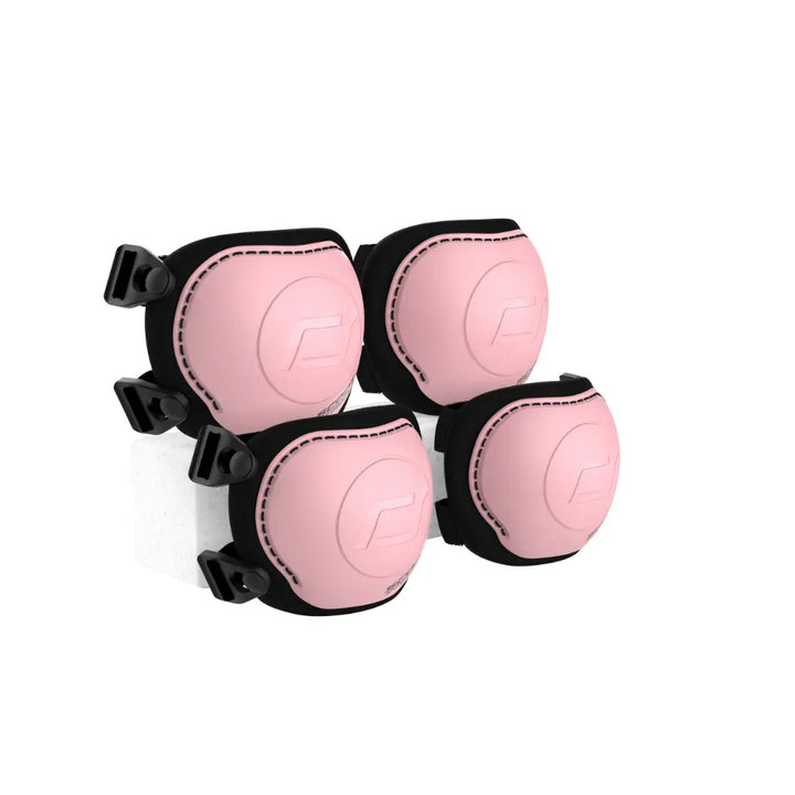 Scoot &amp; Ride Kids Protective Gear Set XXS | Knee &amp; Elbow Pads with Quick-Release System | Lightweight Adjustable Safety Guards for Toddlers &amp; Kids | Ideal for Scooting, Cycling, Skating &amp; Outdoor Play - Rose