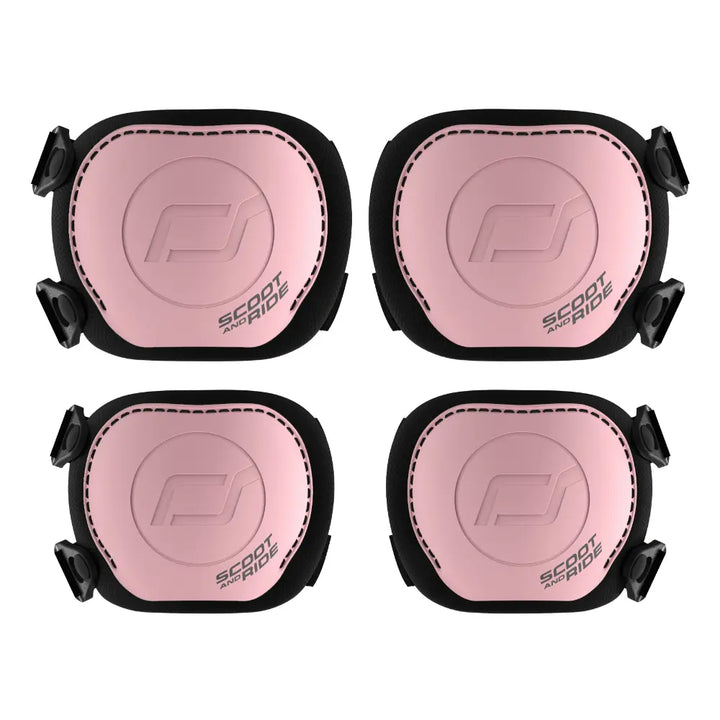 Scoot &amp; Ride Kids Protective Gear Set XXS | Knee &amp; Elbow Pads with Quick-Release System | Lightweight Adjustable Safety Guards for Toddlers &amp; Kids | Ideal for Scooting, Cycling, Skating &amp; Outdoor Play - Rose