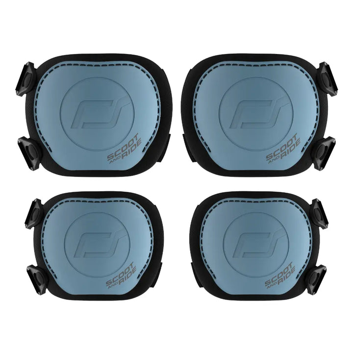 Scoot &amp; Ride Kids Protective Gear Set XXS | Knee &amp; Elbow Pads with Quick-Release System | Lightweight Adjustable Safety Guards for Toddlers &amp; Kids | Ideal for Scooting, Cycling, Skating &amp; Outdoor Play - Steel