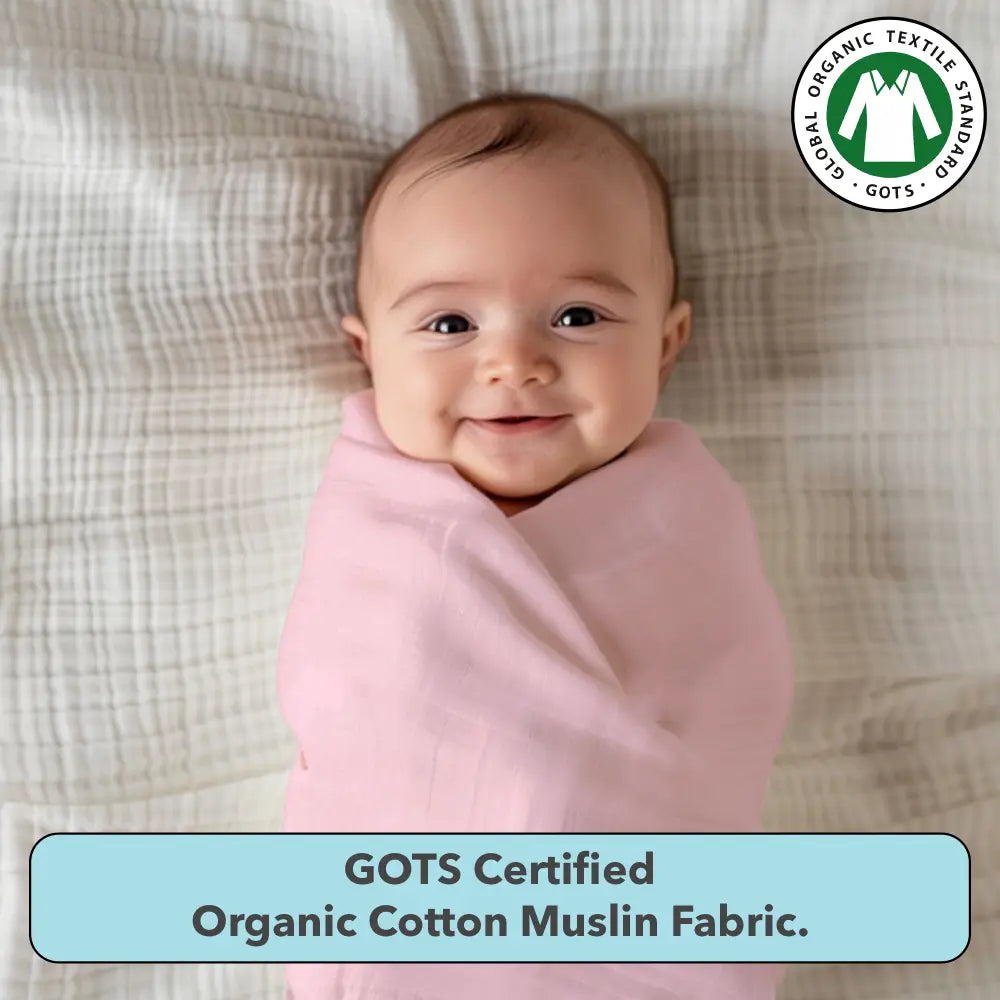 The White Cradle Baby Nursery Swaddle Blanket Wrap 2pcs