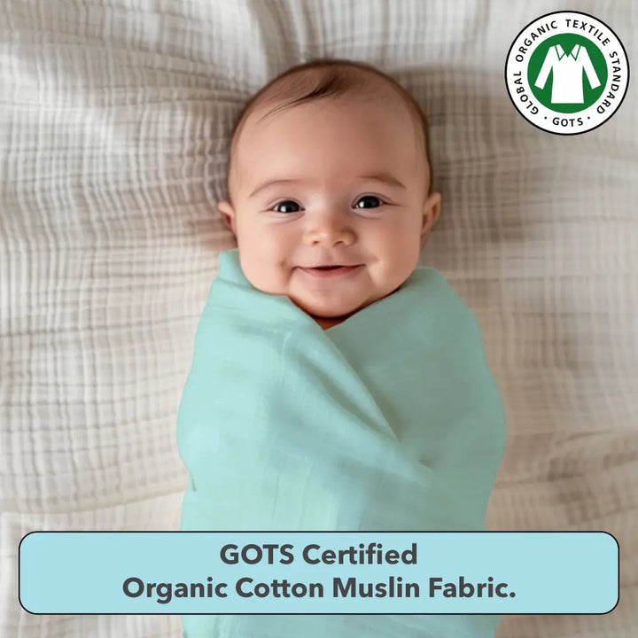 The White Cradle Baby Nursery Swaddle Blanket Wrap 2pcs