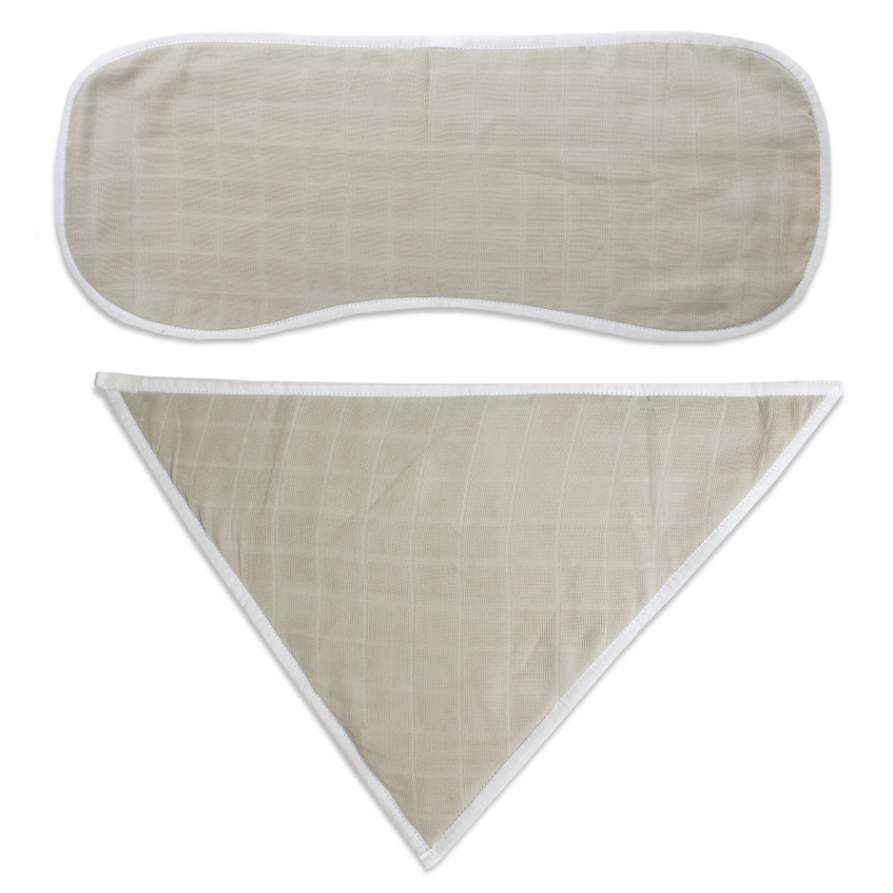 The White Cradle Bib &amp; Burp Cloth Set of 2 pcs - Mickey Mouse