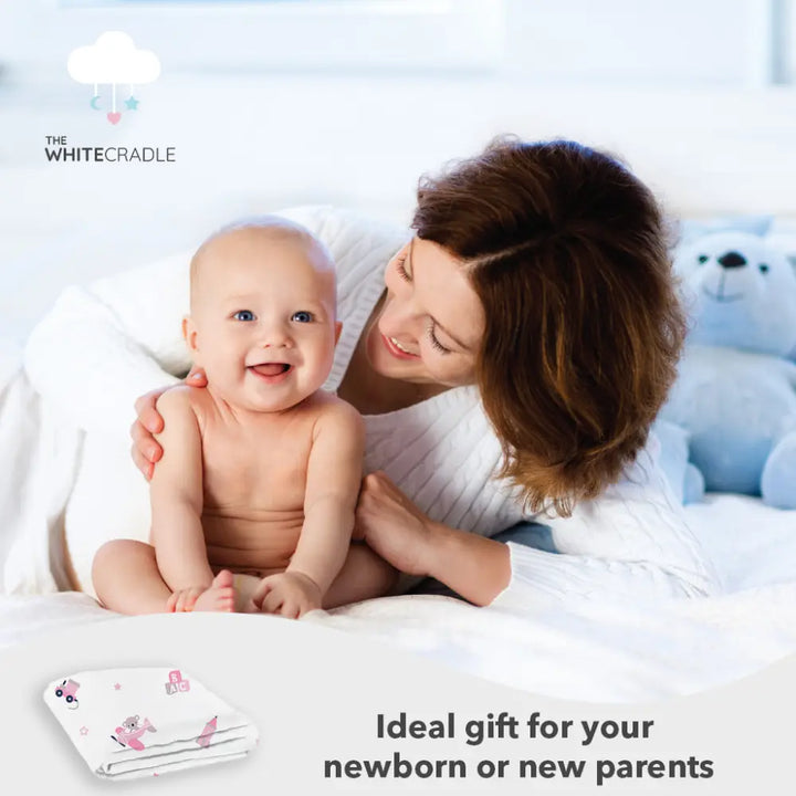 The White Cradle Flat Bed Sheet for Baby Cot &amp; Mattress