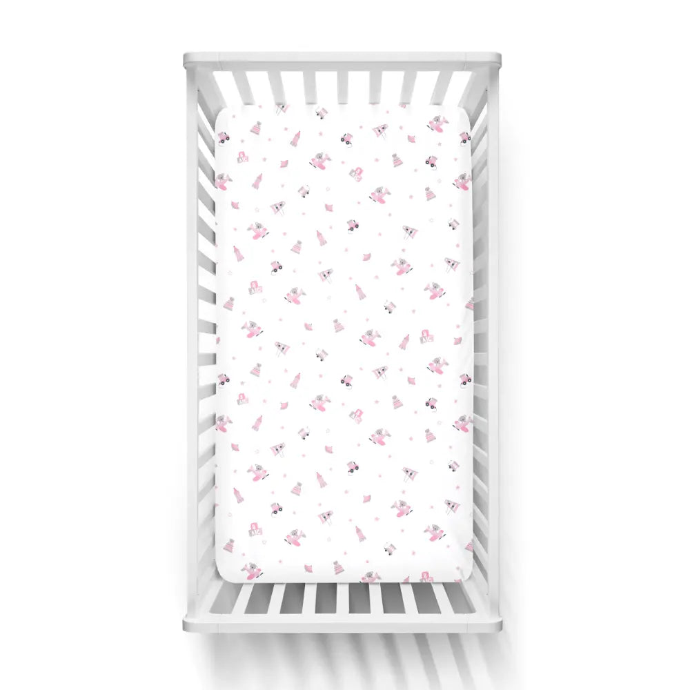 The White Cradle Flat Bed Sheet for Baby Cot &amp; Mattress