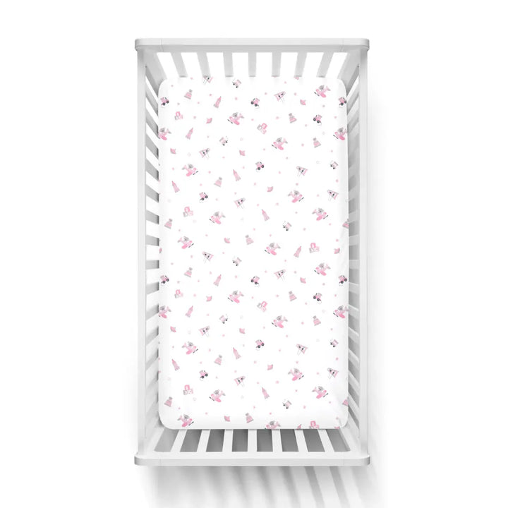The White Cradle Flat Bed Sheet for Baby Cot &amp; Mattress