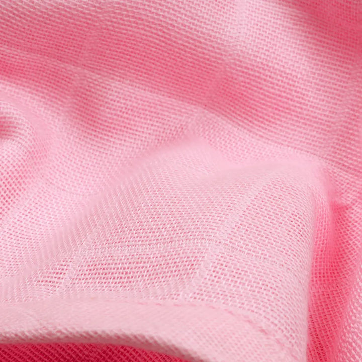 The White Cradle Organic Cotton Muslin Jhablas for Newborn Baby Boy and Girl | Pack of 2 Embroidered &amp; Printed Pink Heart with Butterfly Jabala | Unisex Baby Vest, Soft &amp; Breathable All-Season Wear