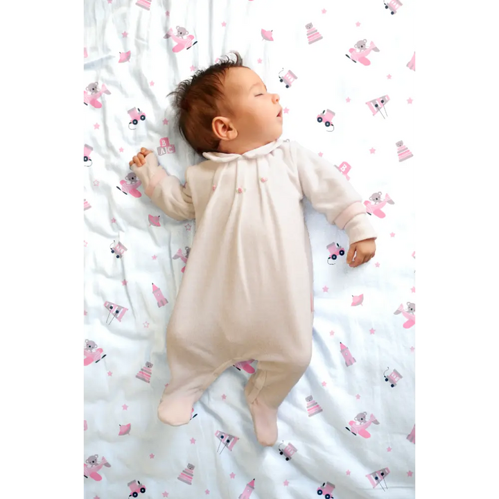 The White Cradle Flat Bed Sheet for Baby Cot &amp; Mattress