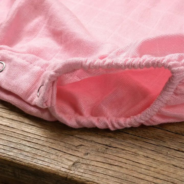 The White Cradle Organic Cotton Baby Romper for Newborn Baby Boy &amp; Girl | Pack of 2 Pink Moon with Pink Bird Infant Rompers | Snap Button Crotch for Easy Diaper Change | Soft Summer Baby Outfit