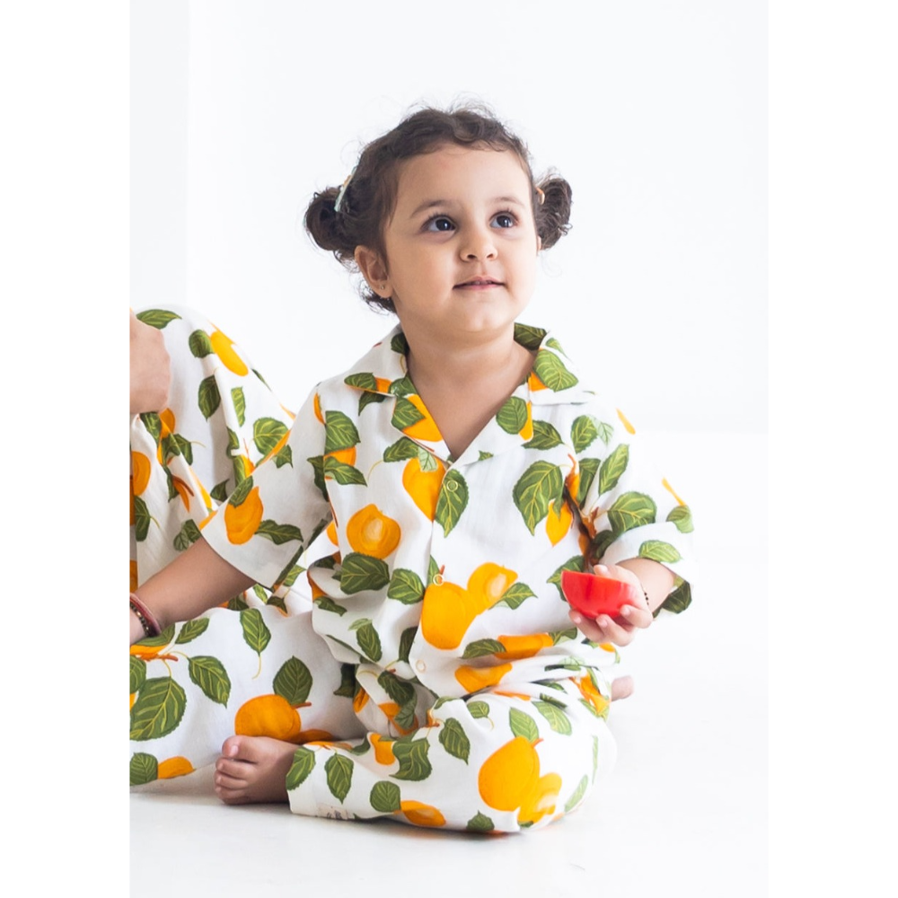 Rattle & Co. Peach of My Heart Co-ord Jammies Set