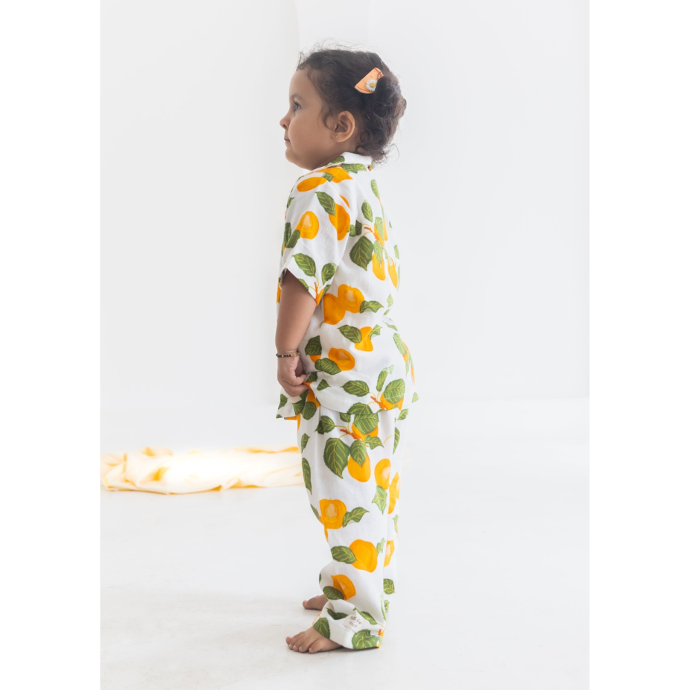 Rattle & Co. Peach of My Heart Co-ord Jammies Set