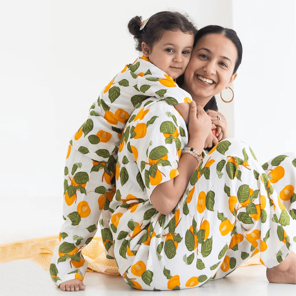 Rattle &amp; Co. Peach of My Heart Co-ord Jammies Set