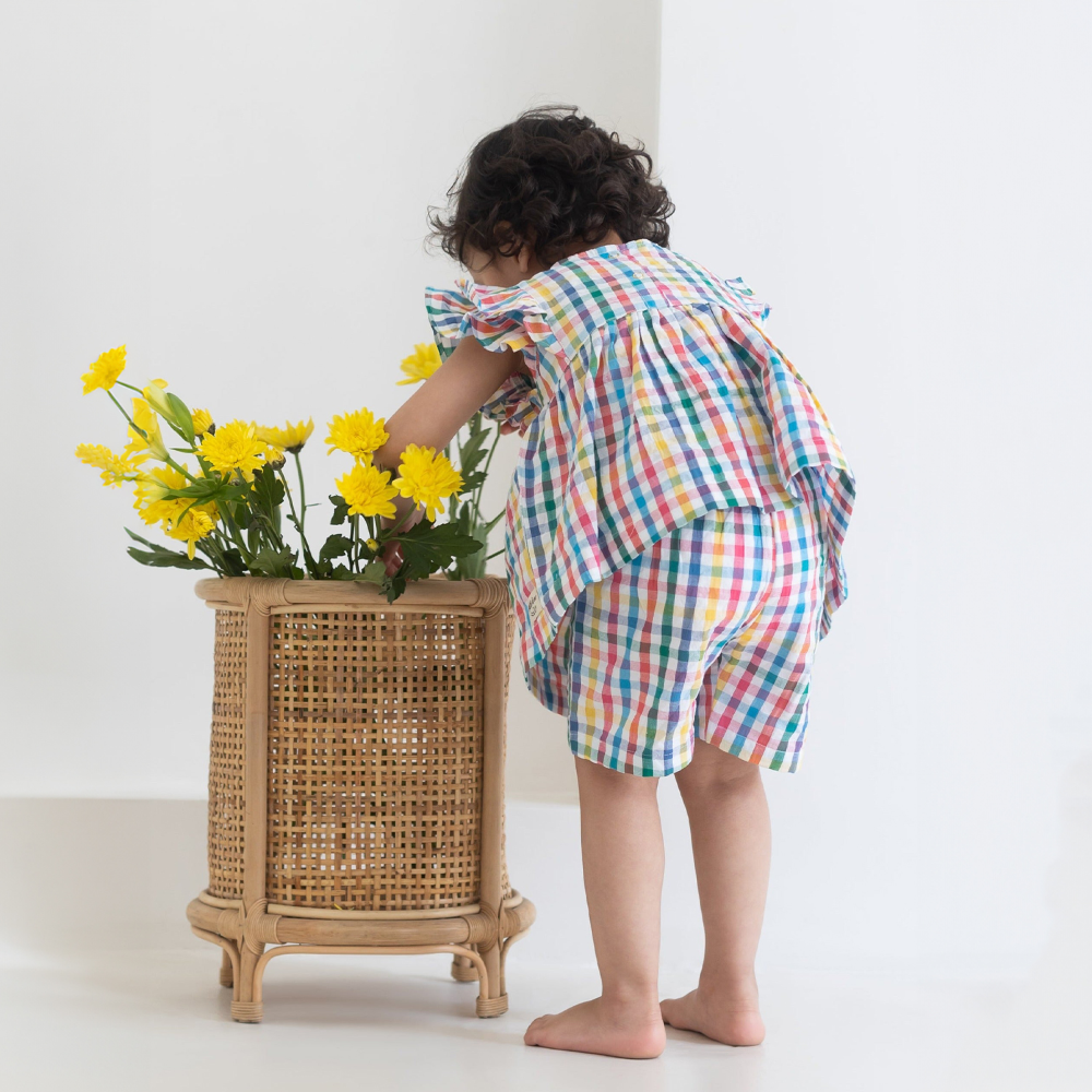 Rattle & Co Sunday Morning Frill Top And Shorts Set