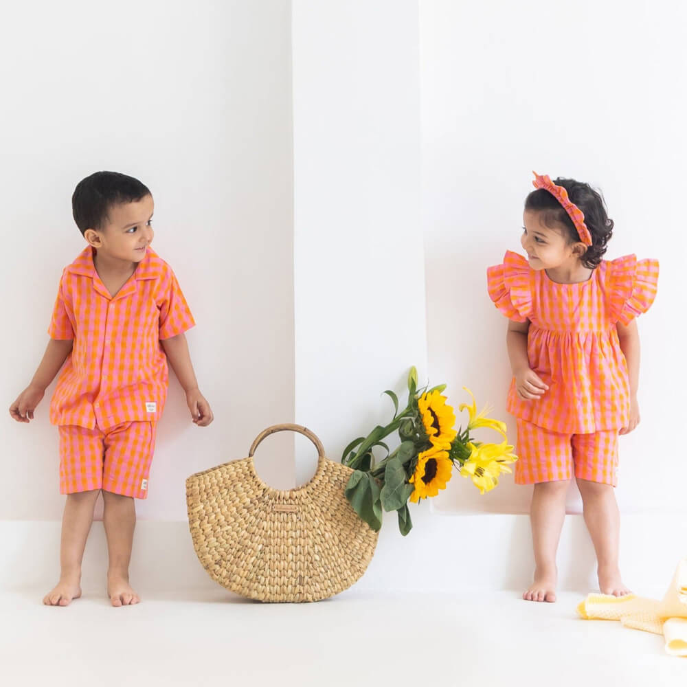 Rattle & Co Soak Up The Sun Shirt and Shorts Set