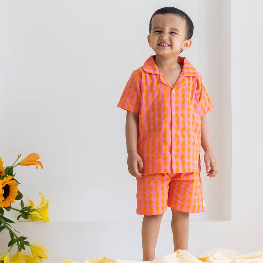 Rattle & Co Soak Up The Sun Shirt and Shorts Set