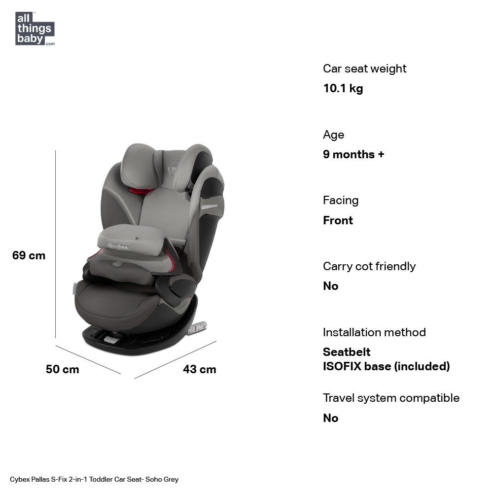 Cybex Pallas S-fix 2-in-1 Toddler Car Seat