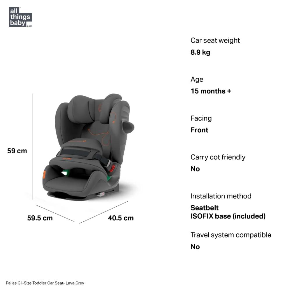 Pallas G i-Size Toddler Car Seat