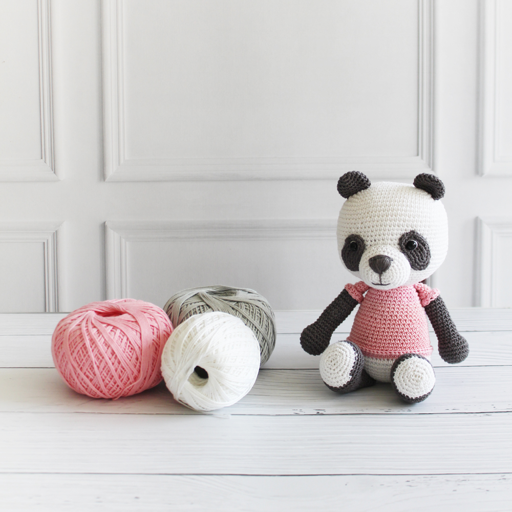 The Tiny Trove Crochet Toys - Pebbles the Panda