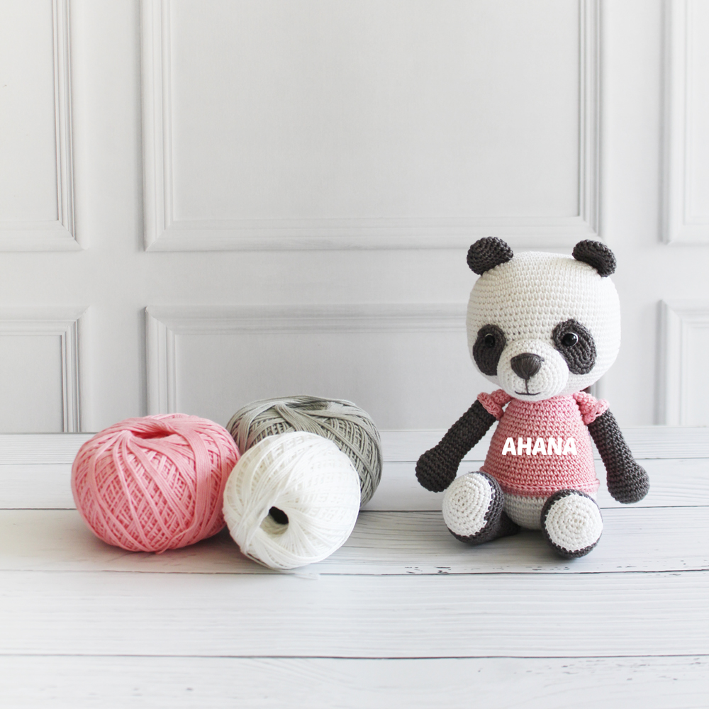 The Tiny Trove Crochet Toys - Pebbles the Panda