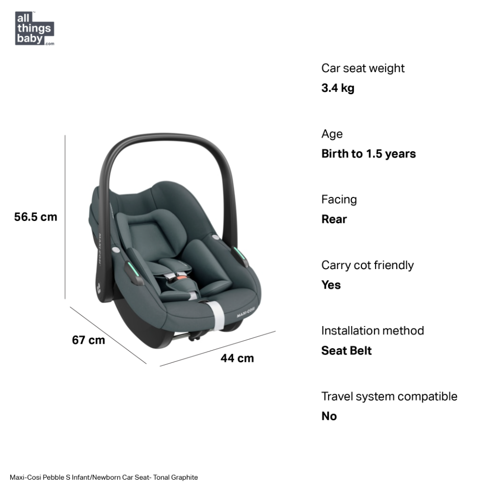 Maxi-Cosi Pebble S Infant/Newborn Car Seat