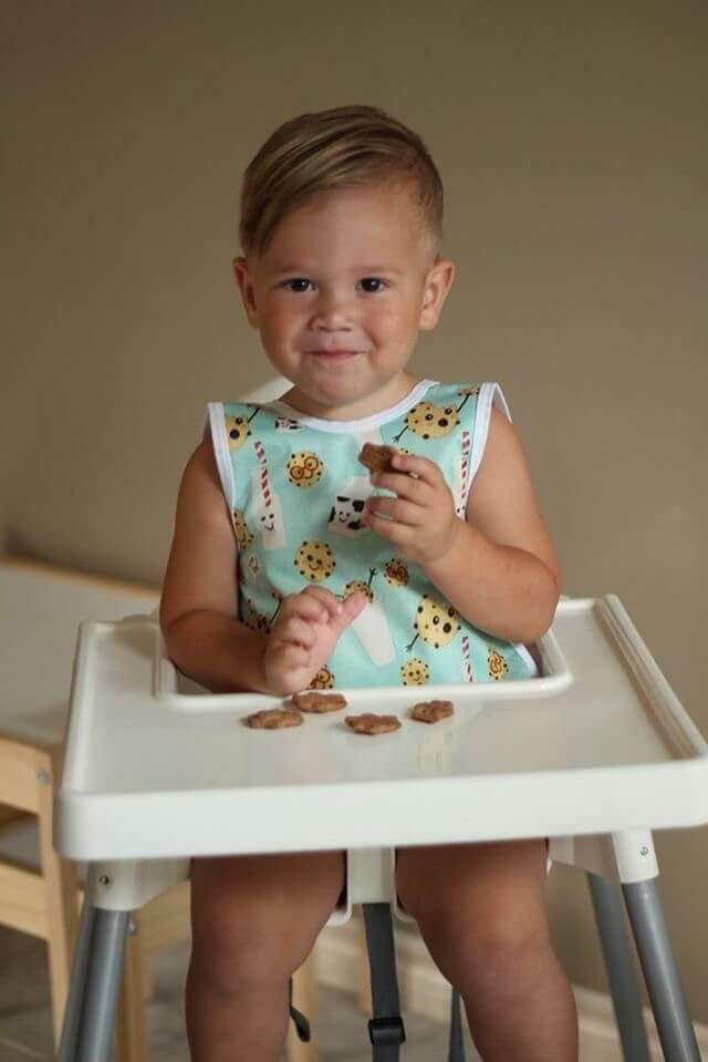 BapronBaby Cookies and Milk BPA Free Bib + Apron