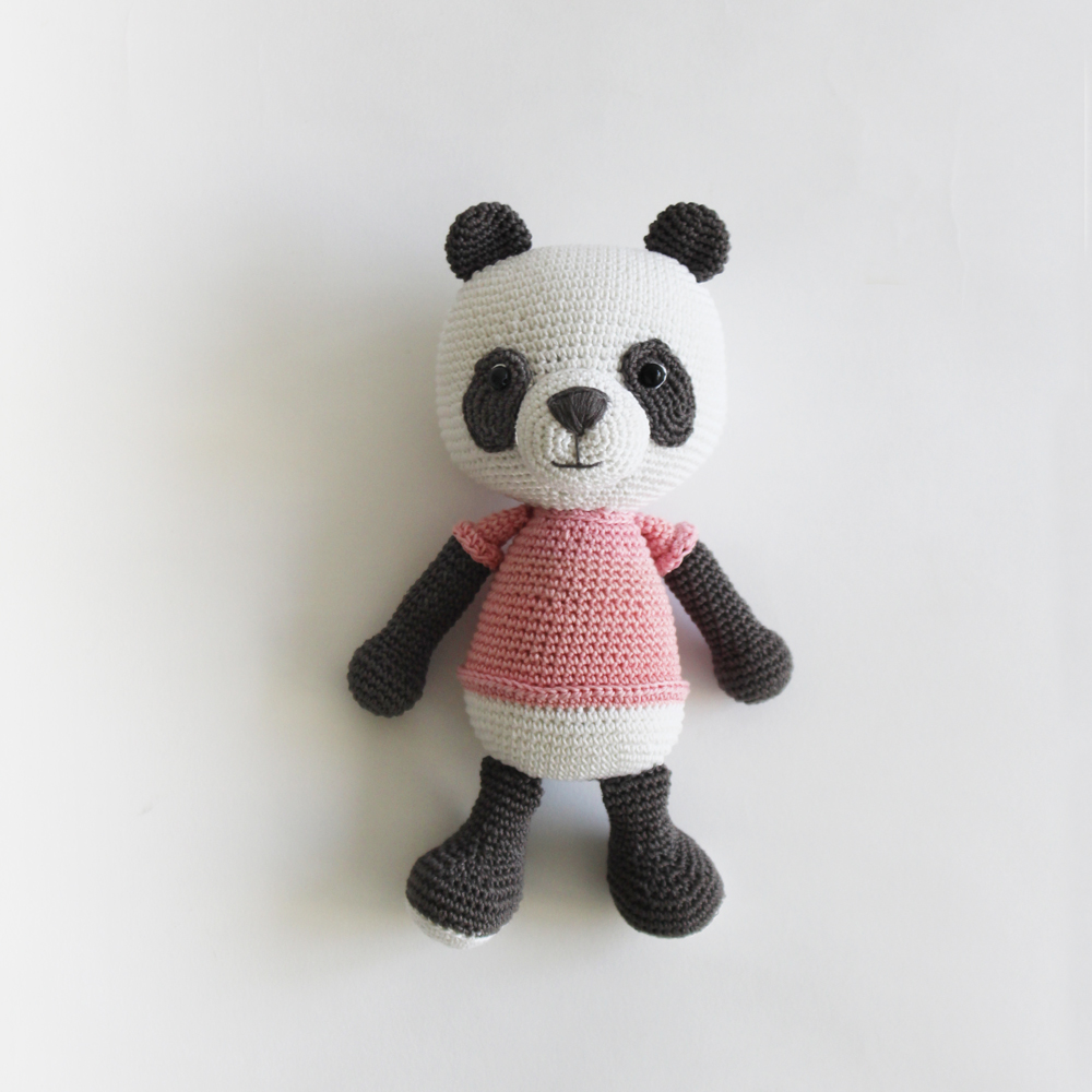 The Tiny Trove Crochet Toys - Pebbles the Panda