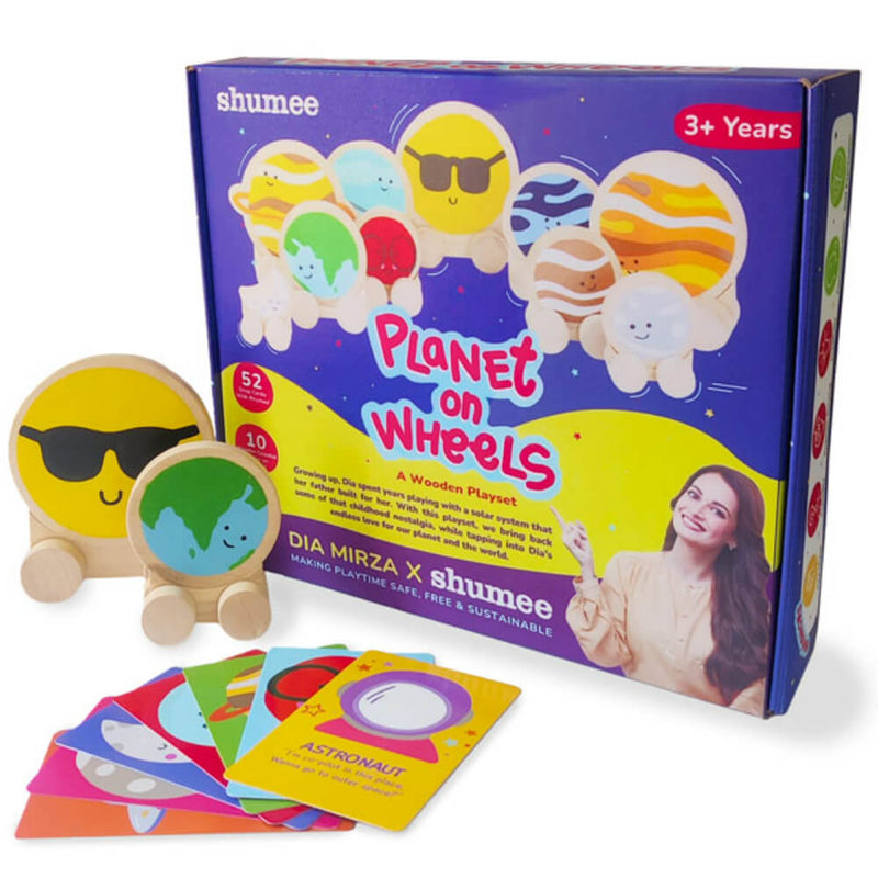 Planet on Wheels - Wooden Solar System Playset