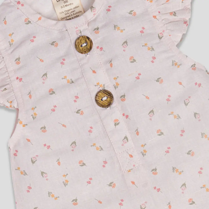 Tiny Twig Pretty in Pink Playsuit Cap Sleeve