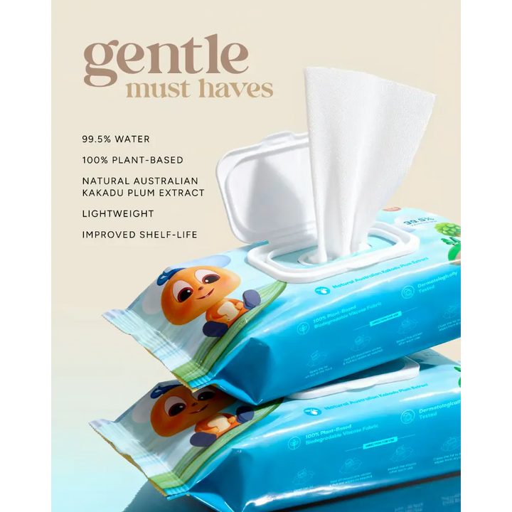 Cugo 99.5% Water Baby Wipes with Australian Kakadu Plum Extract