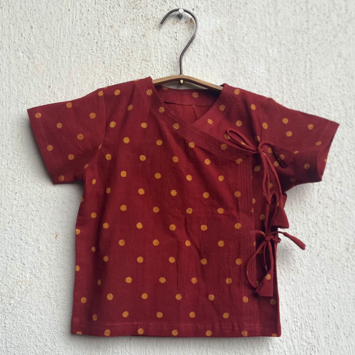 Whitewater Kids Madder Raidana Print Angrakha Top &amp; Pants