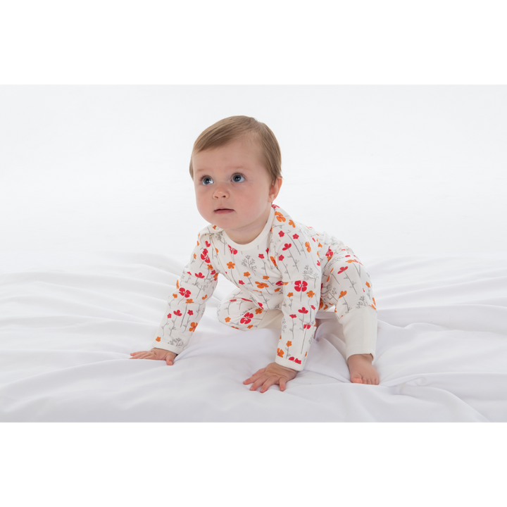 Tiny Twig Long Sleeve Zipsuit - Printed