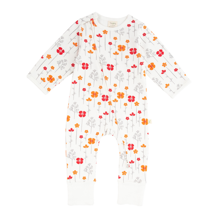 Tiny Twig Long Sleeve Zipsuit - Printed