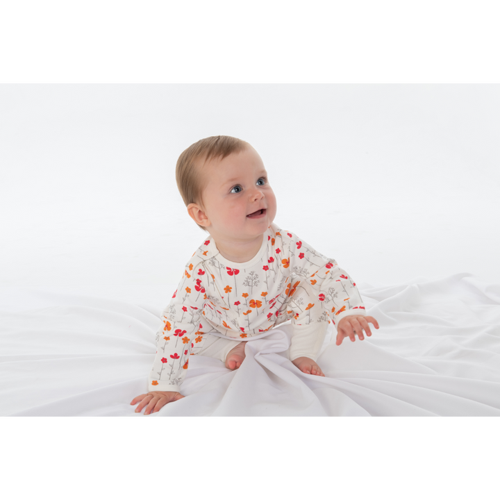 Tiny Twig Long Sleeve Zipsuit - Printed