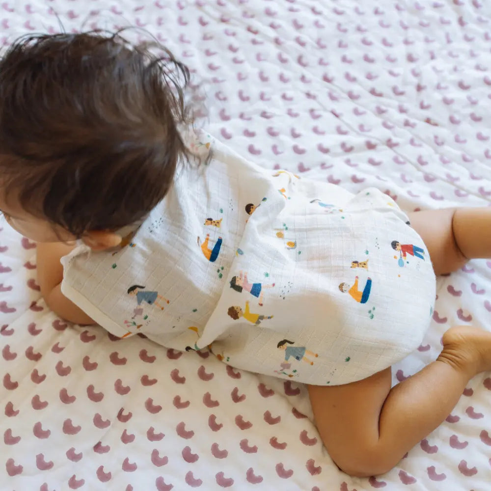 Dulaar Organic Muslin Romper - Playground Adventures