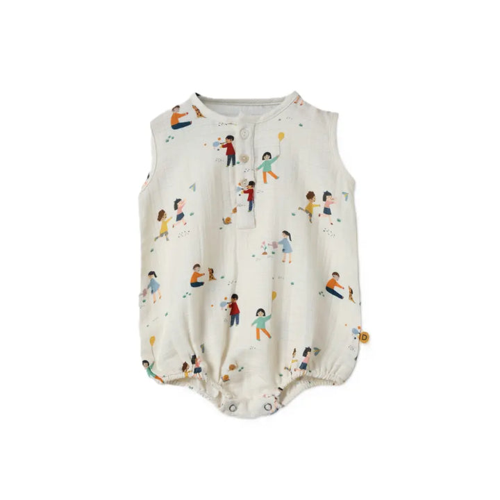 Dulaar Organic Muslin Romper - Playground Adventures