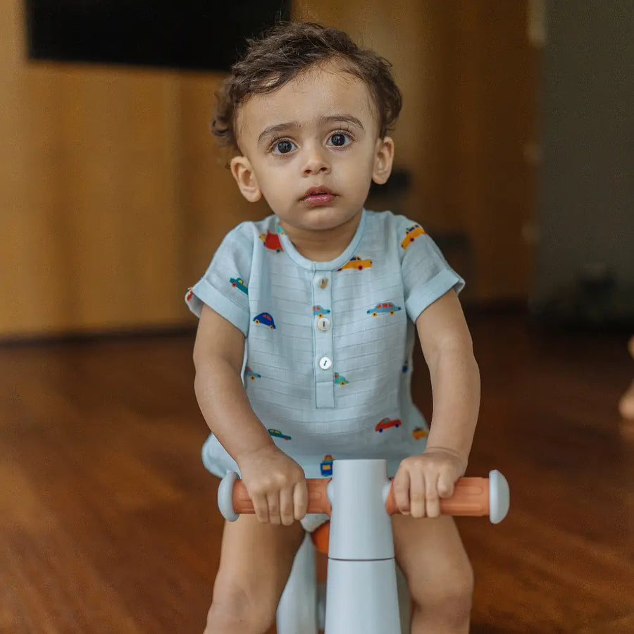Dulaar Organic Muslin Romper - Road Trip