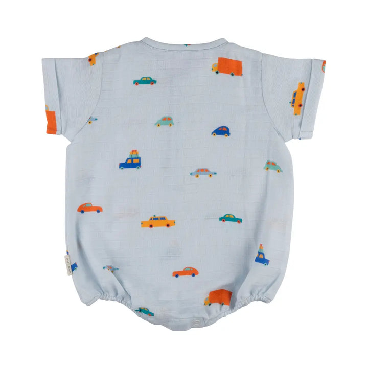 Dulaar Organic Muslin Romper - Road Trip