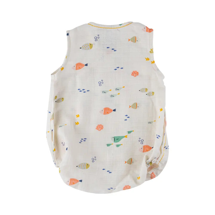 Dulaar Organic Muslin Kimono Romper