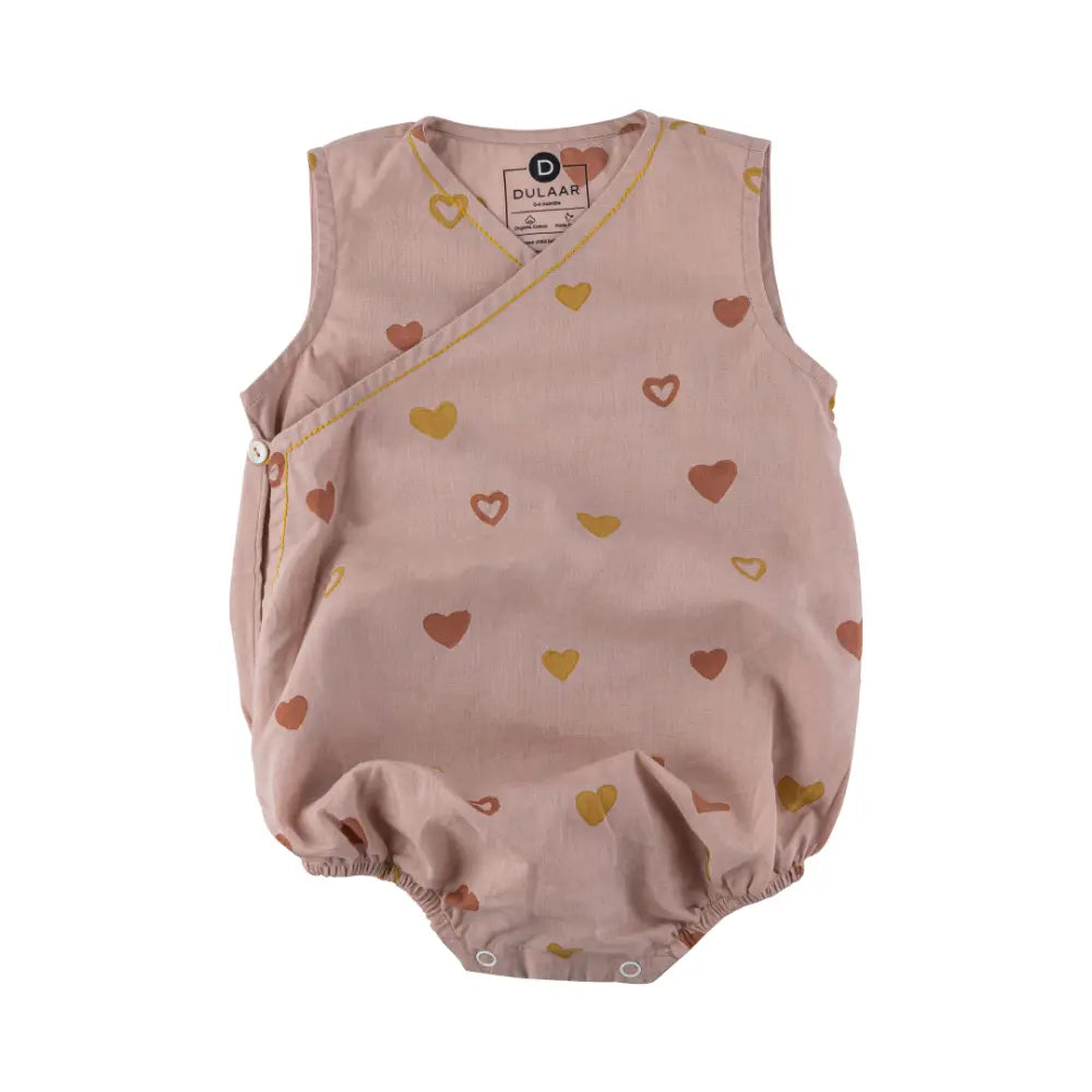 Dulaar Mulmul Heart Kimono Romper